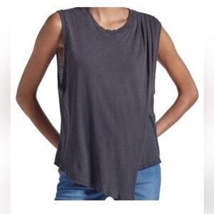 Current/Elliott Washed Black the Night Out Tank